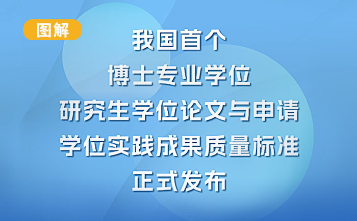速遞！我國(guó)首個(gè)博士專業(yè)學(xué)位研究生學(xué)位論文與申請(qǐng)學(xué)位實(shí)踐成果質(zhì)量標(biāo)準(zhǔn)發(fā)布