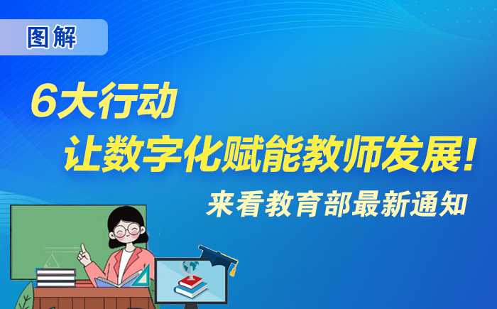 6大行動(dòng)，讓數(shù)字化賦能教師發(fā)展！來看教育部最新通知