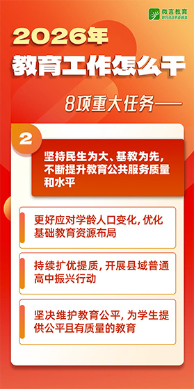 2026年全國(guó)教育工作會(huì)議要點(diǎn)來(lái)了，組圖帶你看