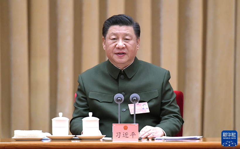 習近平出席解放軍和武警部隊代表團全體會議
